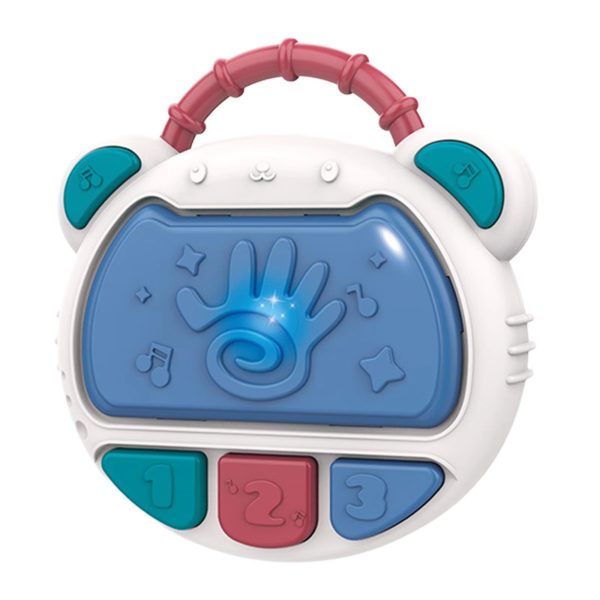 Flash Drum Toy for Kids - Early Education Drums Piano Musical Instrument Baby Toys Baby Hand Drum Toy Baby Flash Drum With Lights And Music Babies Drum Clap Music Hand Drum Children Preschool Early Development Toy - Image 2