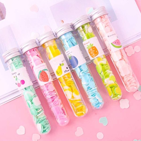 200 PCS Disposable Paper Soap with Portable Tube Bottle – Multi-Color Travel Soap Sheets for Hand Washing, Camping, and Outdoor Use - Image 4