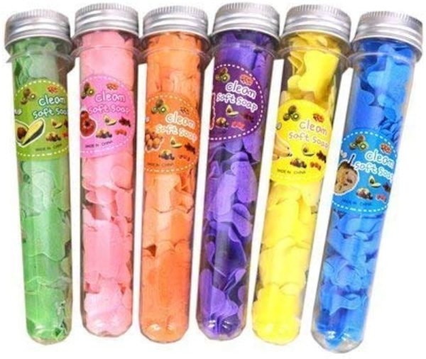 200 PCS Disposable Paper Soap with Portable Tube Bottle – Multi-Color Travel Soap Sheets for Hand Washing, Camping, and Outdoor Use - Image 5