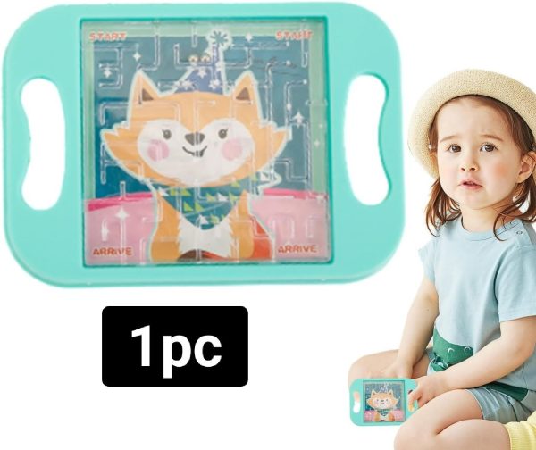 Cartoon Animal Handheld Balance Ball Maze Board Toys for Kids Birthday Party Favors Christmas Gift Goodie Bag Pinata Filler - Random Color - Image 5