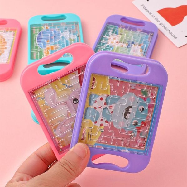 Cartoon Animal Handheld Balance Ball Maze Board Toys for Kids Birthday Party Favors Christmas Gift Goodie Bag Pinata Filler - Random Color - Image 6