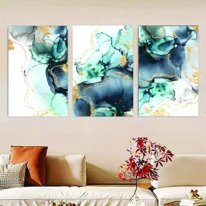Set Of 3 lower Sticky Canvas Phototiles Frame For Wall, Home Decor