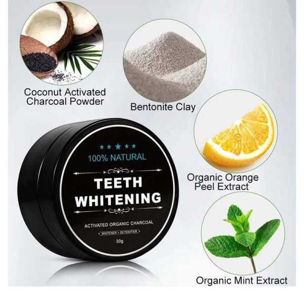 Teeth Whitening Charcoal Powder (Organic) Charcoal (30G) - Image 7