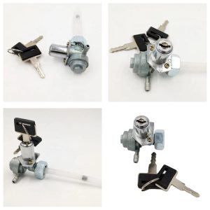 01 Fuel Tank Petrol Cork with 02 Key | Fuel Tank Lock For Honda 70 & 125 and China Motorcycles - Without Box