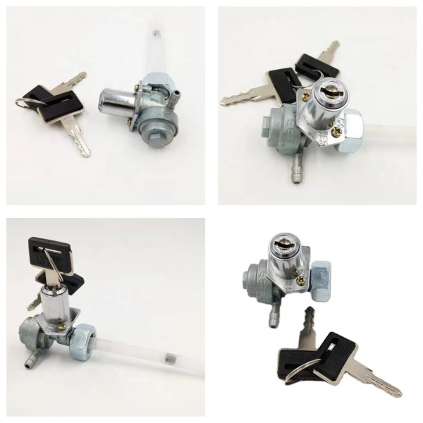01 Fuel Tank Petrol Cork with 02 Key | Fuel Tank Lock For Honda 70 & 125 and China Motorcycles - Without Box