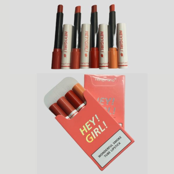 4-in-1 Trending Lipstick Set – Cigarette-Shaped Matte Lipsticks, Long-Lasting, Easy to Apply, Non-Sticky & Fade-Resistant Lip Gloss for Makeup Lovers - Image 5