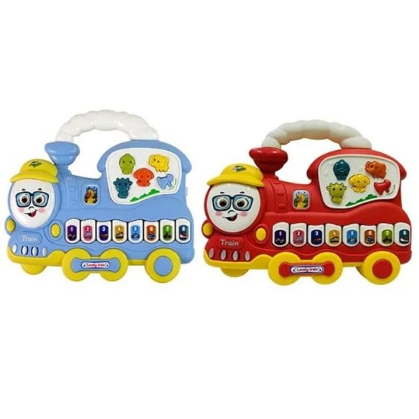 Colorful Musical Train Toy for Toddlers with Lights, Sounds, and Interactive Buttons – Early Learning Toy with Melodies, Engine Sounds, and Fun Activities for Kids (1 Piece, Random Color) - Image 5