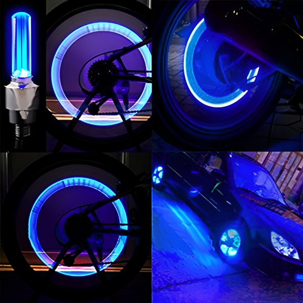 Pack of 2 Car Wheel LED Light And Motorcycle Bike Light Wheel Light | Led neon light (Random Color) - Image 3