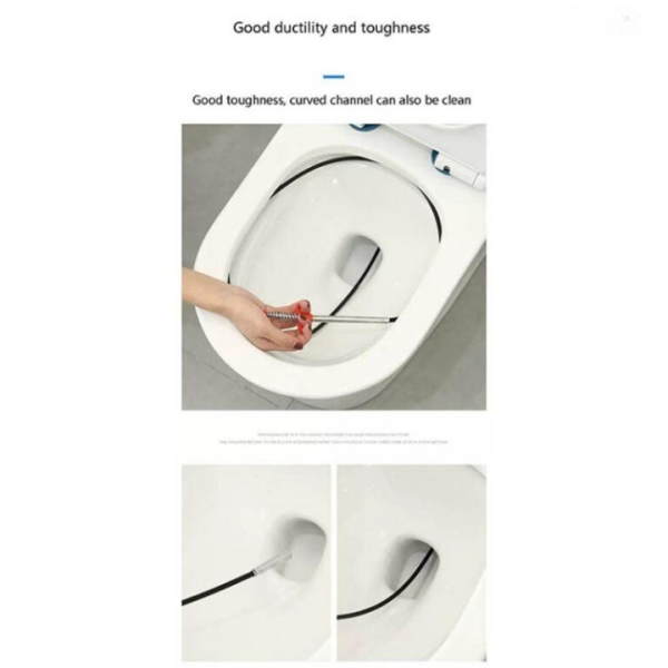 Stainless Steel Sink Wire | Drain Cleaner Wire Spring Sink Cleaning Stick - Image 5