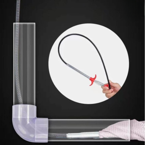 Stainless Steel Sink Wire | Drain Cleaner Wire Spring Sink Cleaning Stick - Image 6