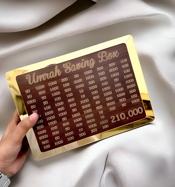 Umrah Saving Box - Saving Box - Box For Umrah Saving | Umrah Saving Box - Best Quality Umrah Saving Box - 210,000 Umrah Saving Box ( Random Design )