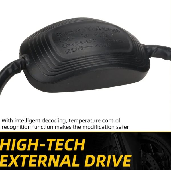 M6 LED Universal Headlight with Fan for All Bikes | universal fitting 3 function High/Low and flasher light - Image 4