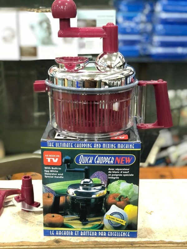 Manual Hand Multifunction Speedy Vegetable Quick chopper | Quick Chopper Vegetable - Onion Chopper | Kachomer Salad Machine ( random color ) - Image 4