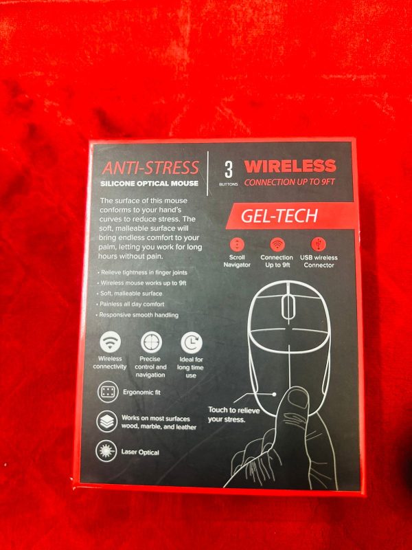 Computer / Laptop Mouse COBY Gel-Tech Anti-Stress Silicon Optical Wireless Mouse - (3-Button | Laser Optical | Wireless Range up to 9ft) - Image 9