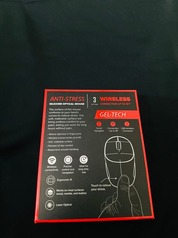 Computer / Laptop Mouse COBY Gel-Tech Anti-Stress Silicon Optical Wireless Mouse - (3-Button | Laser Optical | Wireless Range up to 9ft) - Image 13