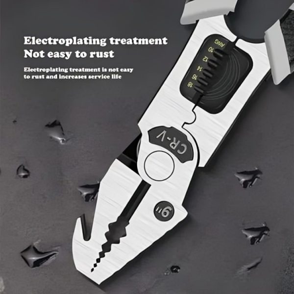 Plier - 5 in 1 Multifunctional Plier | Best Quality Plier For Electric Work | Plier For Household Use & Mechanical Use - Image 5