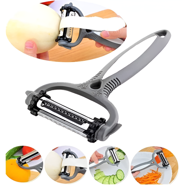 3-in-1 Vegetable Peeler Cyclone Knife – Roto Peeler | Multifunctional kitchen tool designed for multiple peeling ( random color) - Image 7