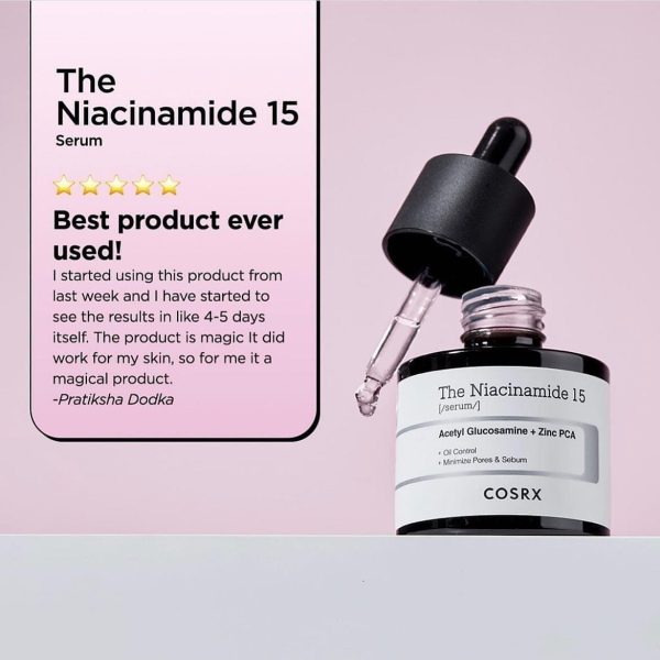 COSRX The Niacinamide 15 Serum – 20ml Target Blemishes | Refine Pores | Brighten Skin - Image 4