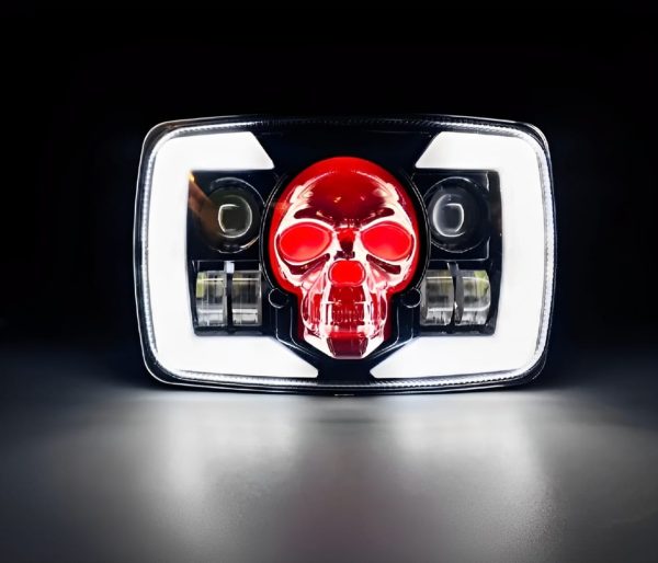 Skull Style Headlight with indicators Beam For Bike | Upgraded Model Original Fitting For Honda CD70 / CG125 - Image 5