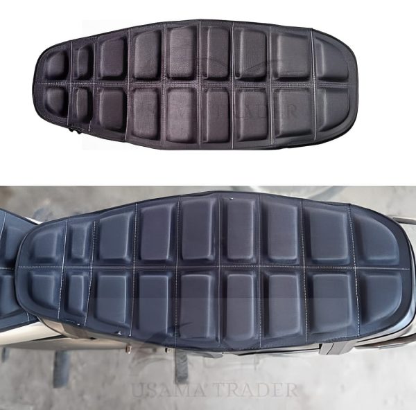 Pack of 2 – Universal Waterproof Bike Seat & Fuel Tank Cushion Set for All Motorcycles | Comfortable Relaxer Cushion Pads with Anti-Slip Grip, Shock Absorption & Weather-Resistant Design for Long Rides and Daily Use - Image 3