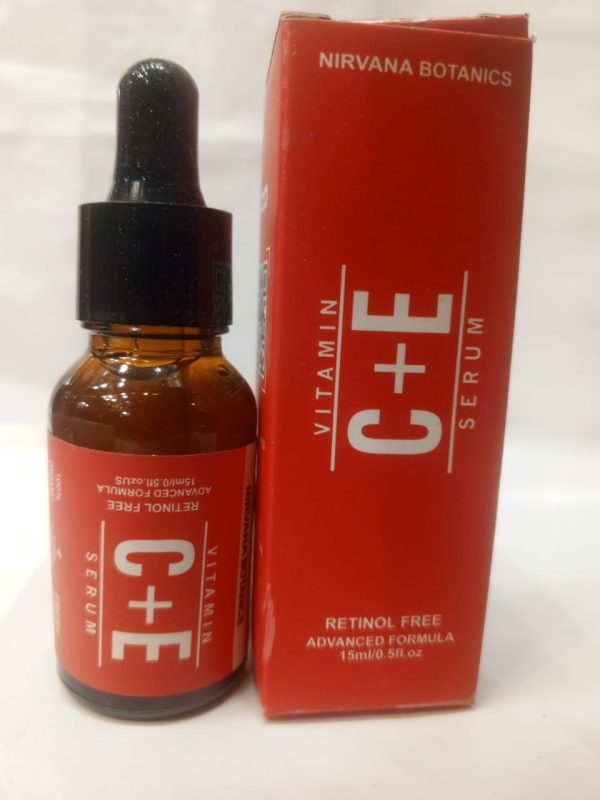 Nirvana Botanics Vitamin C + E Serum - 15ml | ANTI ACNE & GLOWING SERUM VITAMIN C + E - Image 7