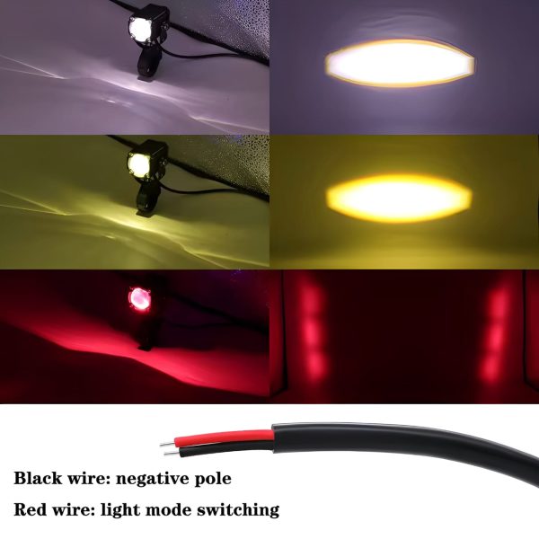 Universal Motorcycle LED Auxiliary Headlight – High/Low Beam Super Bright Fog & Driving Light with Waterproof IP65 Spotlight for All Bikes and Weather Conditions - Image 3