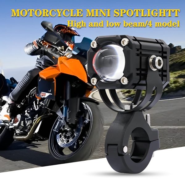 Universal Motorcycle LED Auxiliary Headlight – High/Low Beam Super Bright Fog & Driving Light with Waterproof IP65 Spotlight for All Bikes and Weather Conditions - Image 4