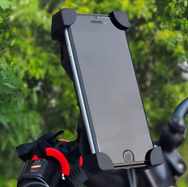 Mobile Phone Holder Stand for Bicycle & Motorcycle – Universal 360° Rotation Mount ( random color)