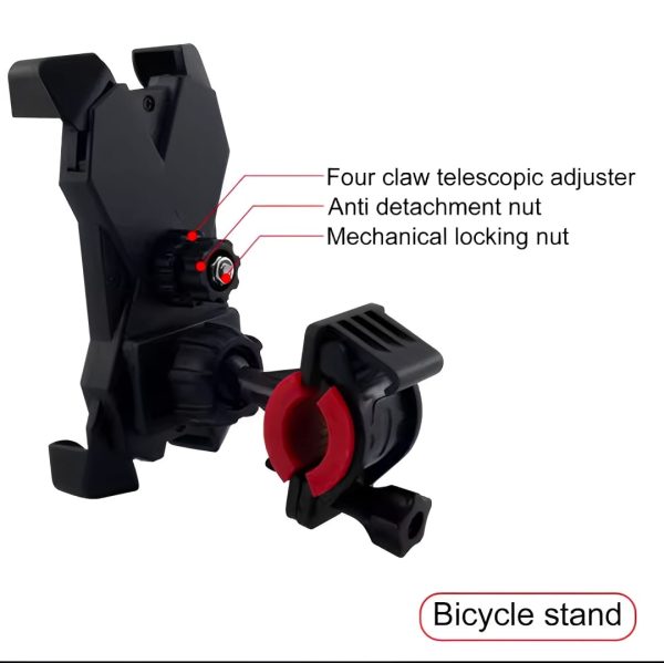 Mobile Phone Holder Stand for Bicycle & Motorcycle – Universal 360° Rotation Mount ( random color) - Image 7