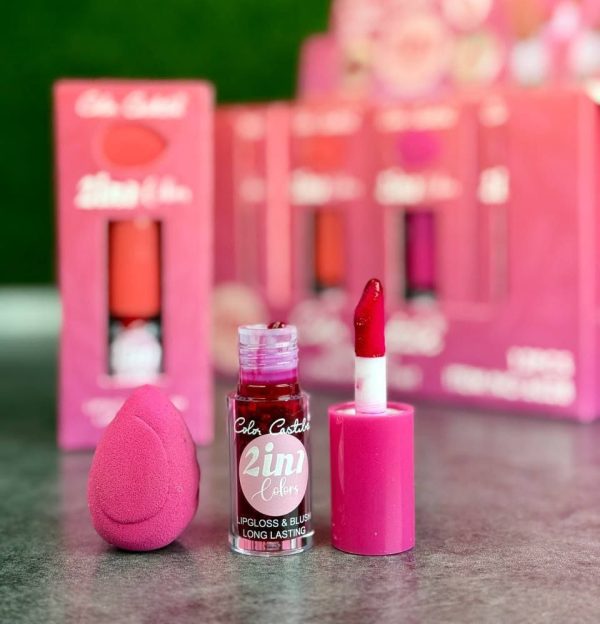 Moccallure Professio2 in 1 Makeup Deal – Color Castile Lip Gloss & Blush | Liquid Beauty Combo | Long-Lasting Radiance | Dual-Use Magicnal 18-Colors Lipstick Kit – Long-Lasting, Hydrating & Compact | Unisex Makeup Set (Copy) - Image 7