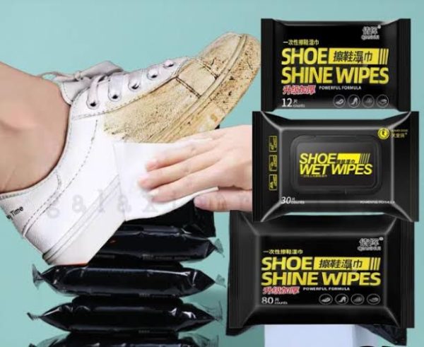 Disposable Shoe Cleaning Wipes | Quick Shine Clean Wet Wipes (80 Wipes In 1 Packet) | Instant Shoe Care | Easy, Mess-Free Cleaning - Image 3