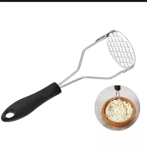 Potato Masher Stainless Steel Manual Kitchen Vegetable Ricer Fruit Banana Egg Crusher Tool - Random Color - Image 8