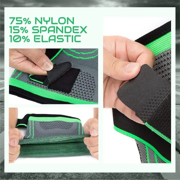Knee Support Band for Pressure Weaving with 3D Weave Protection Against Injury Pressure Adjustable Knee Support for Men and Women - Image 4
