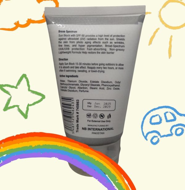 Naturals Beauty Gluta White Skin Brightning Sun Block Spf 60+ UAV&UVB 120 ML - Image 2