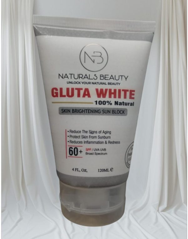 Naturals Beauty Gluta White Skin Brightning Sun Block Spf 60+ UAV&UVB 120 ML - Image 4