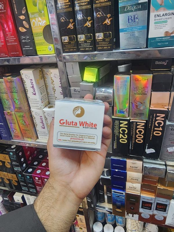 Gluta White Night Cream Extreme Strong Whitening And Anti-Aging Night Cream - Image 2