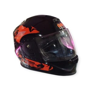 Stylish Helmet for Motorcycle Use Safety with Style | Upper Graphics: Random