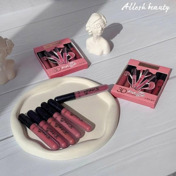 Color Castle 3D Matte Long Lasting Lipgloss [Pack of 6] | 3D Matte Lipgloss - Image 3