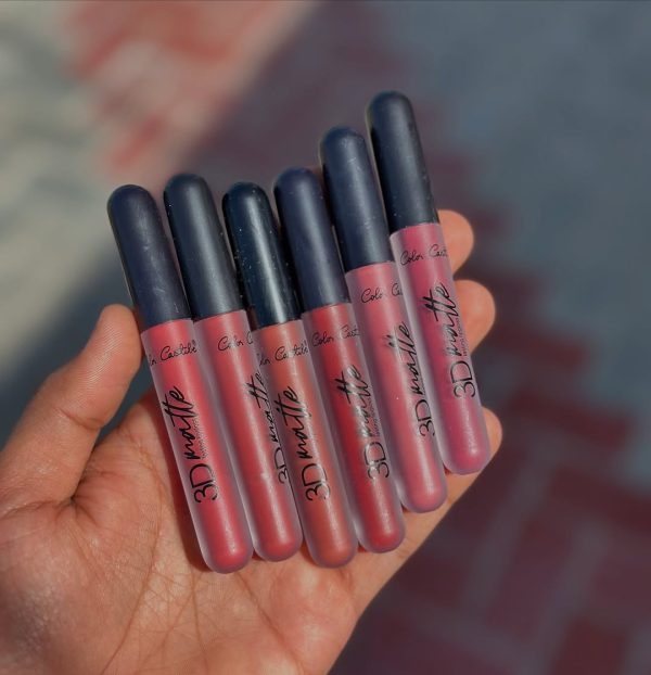 Color Castle 3D Matte Long Lasting Lipgloss [Pack of 6] | 3D Matte Lipgloss - Image 6