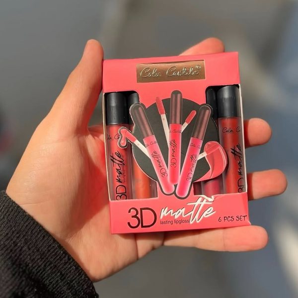 Color Castle 3D Matte Long Lasting Lipgloss [Pack of 6] | 3D Matte Lipgloss - Image 5