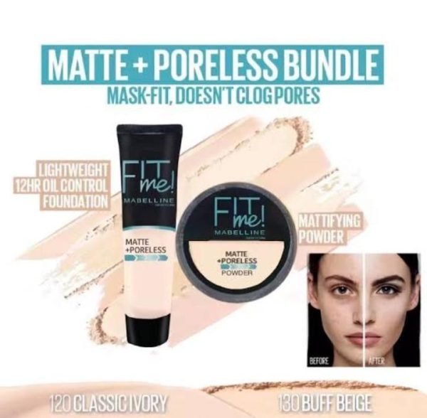 2 in 1 Fitme Foundation & Compact Face Powder Deal
