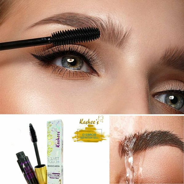 Kashees Waterproof Mascara - Long-Lasting, Smudge-Proof, Volumizing & Defining Formula for Bold Lashes - Best Quality Mascara For Girls - Mascara For Women - Waterproof Mascara