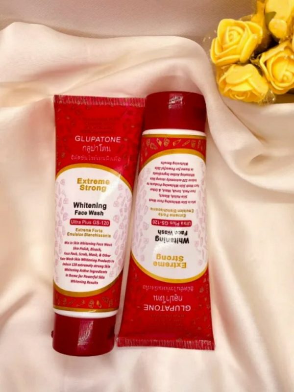 Glupatone Whitening Face Wash GS 120 | Extreme Strong Powerful Whitening for Clear Skin 60ml - Image 5