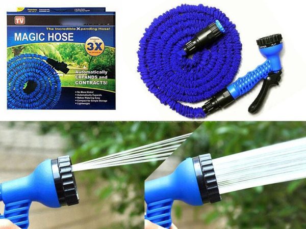Expandable Magic Hose Pipe – 100 Ft / 50ft Flexible Garden Water Hose with Spray Nozzle, Leak-Proof Lightweight Design for Easy Storage and Outdoor Watering – Random Color - Image 3