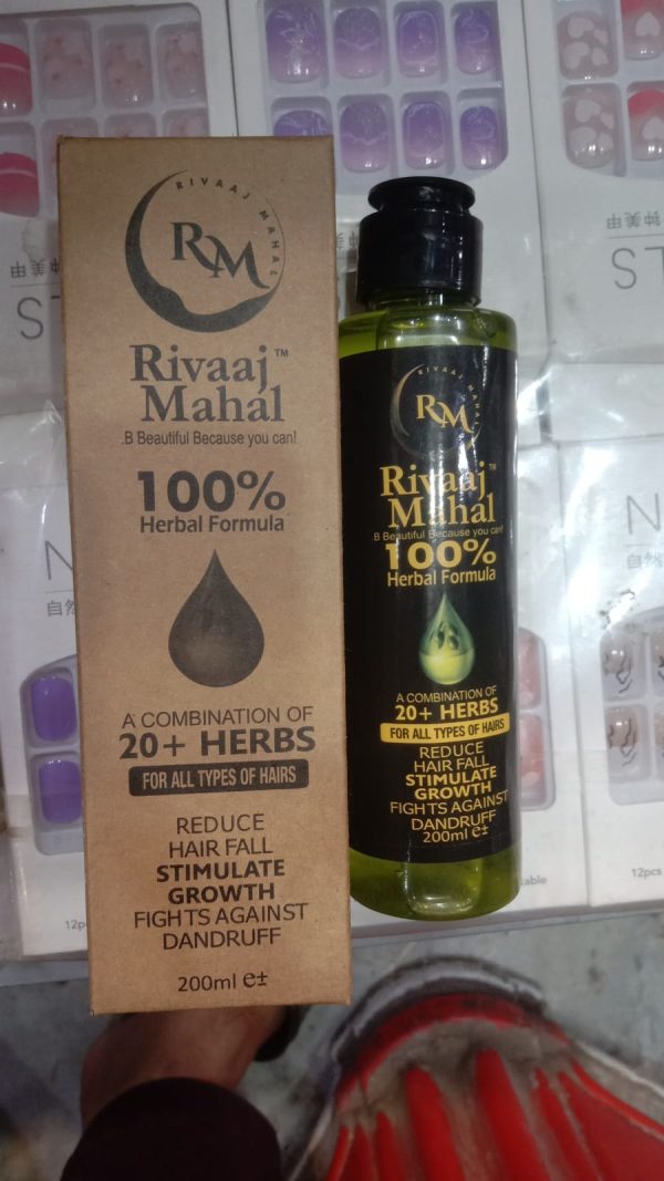 Rivaaj Mahal 100% Natural Formula for Men & Women | Stops Hair Fall, Promotes Thick & Long Hair - Image 3