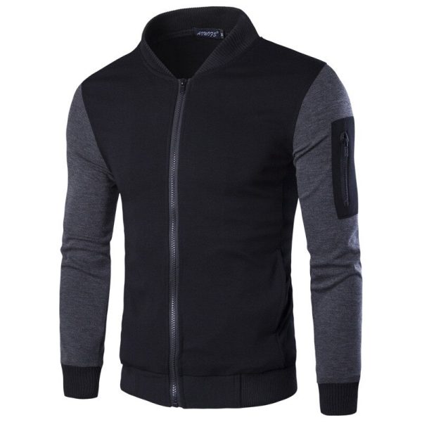 Grey Sleeve Style Full Jacket - Elevate Your Style with Our Dashing Full Bazo Jacket: Fashionable, Trendy, Premium Quality, and Finely Stitched