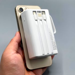 Kamal Wireless 20000Mah Power Bank With 3 Charging Cables