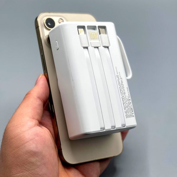 Kamal Wireless 20000Mah Power Bank With 3 Charging Cables