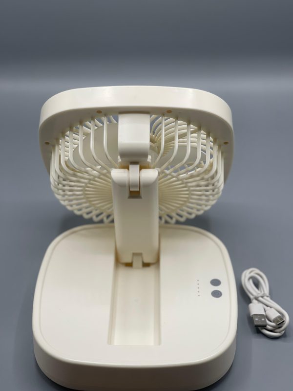 Jiake - Folding Storage Lamp Fan 2000 mah  | JK-F670 | Portable Handheld Fan | Mini Handheld Fan easily Carrieable for Personal Usecases | USB Rechargeable Fan - Image 4