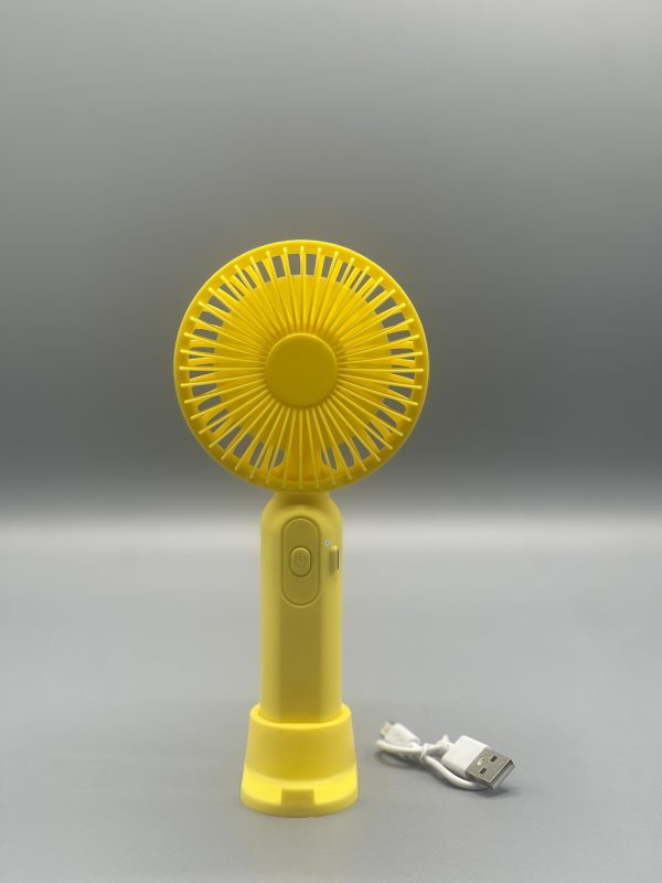Mini Portable Handheld Fan | Compact Fan easily Carrieable for Personal Usecases | USB Rechargeable Fan (Random Color) - Image 5